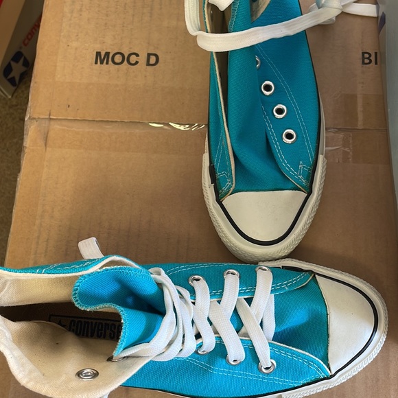 Vintage Youth Converse High Top Turquoise - Picture 5 of 5